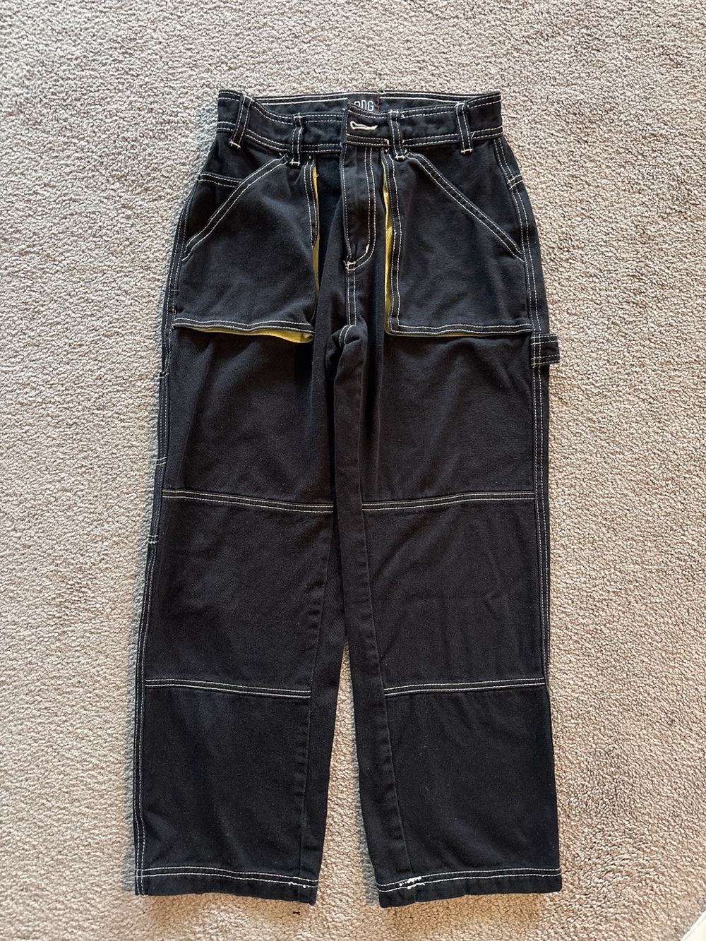 BDG Black Contrast Stitch Denim Jeans Size 24